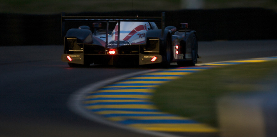 Peugeot leads as safety car comes out Peugeot leads as safety car comes out