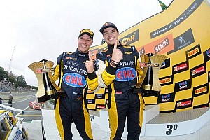 Felipe Fraga and Sperafico win the first race of the 2014 StockCar Brazil season