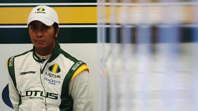 Fauzy sulla Lotus T127 al Gp di Gran Bretagna