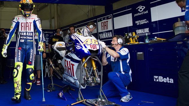 Valentino domani non si vede sul podio