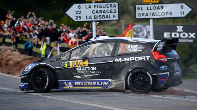 Spagna, PS16: Tanak sbatte e si ritira