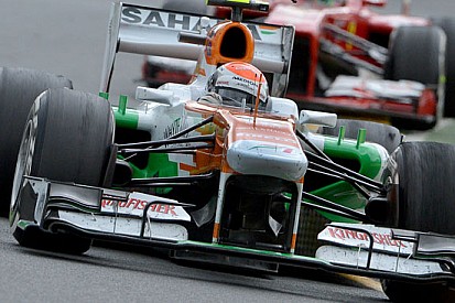 Sutil raggiante dell'inizio con la Force India