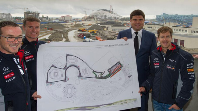 Sebastian Vettel promuove il progetto di Sochi