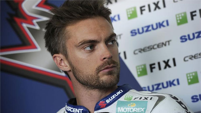 Leon Camier in pista nelle Libere 1 ad Assen