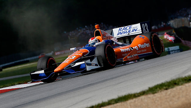 Primo centro per Charlie Kimball a Mid-Ohio