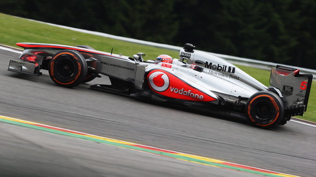 La McLaren a Vairano per un aero-test