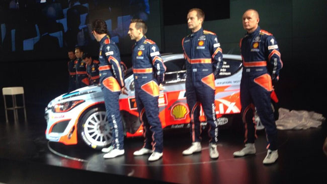 La Hyundai svela la i20 WRC e la sua squadra 2014