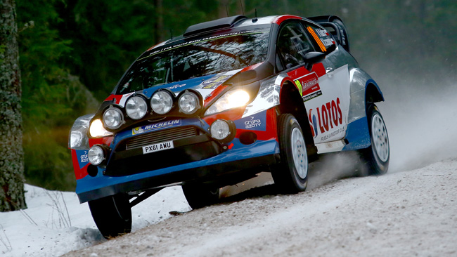 Svezia, PS20: Kubica alla terza uscita di strada