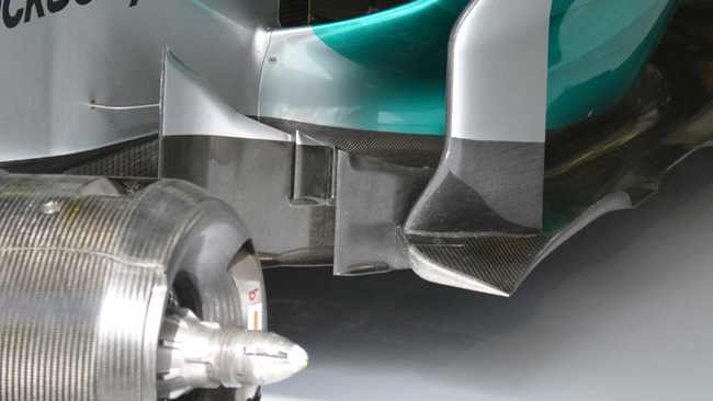 Mercedes: c'è una soffiatura nelle bargeboard
