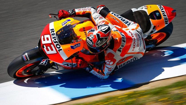 Test Jerez: Marc Marquez precede le due Yamaha
