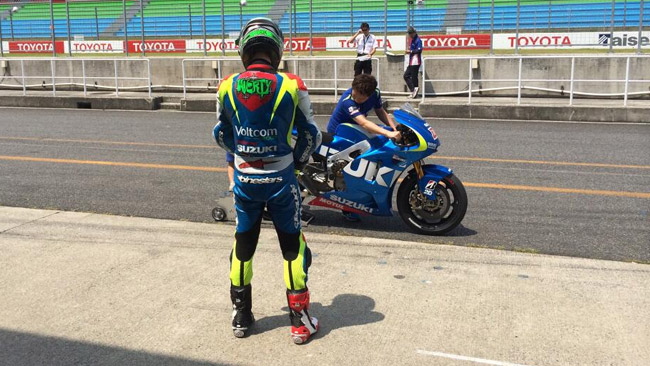 Laverty ha provato la Suzuki MotoGp ad Okayama