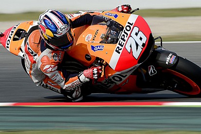 Barcellona, Warm Up: Pedrosa al top, Valentino scivola