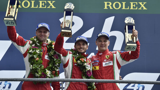 Bruni, Fisichella e Vilander fieri del loro trionfo