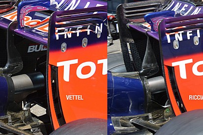 Red Bull Racing: provate due ali posteriori diverse