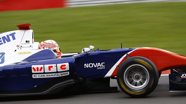 Pole sul bagnato per Luca Ghiotto!