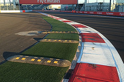Cambiato il cordolo in Curva 2 del tracciato di Sochi