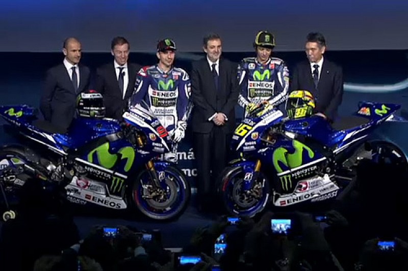 Ecco la livrea 2015 delle Yamaha di Rossi e Lorenzo