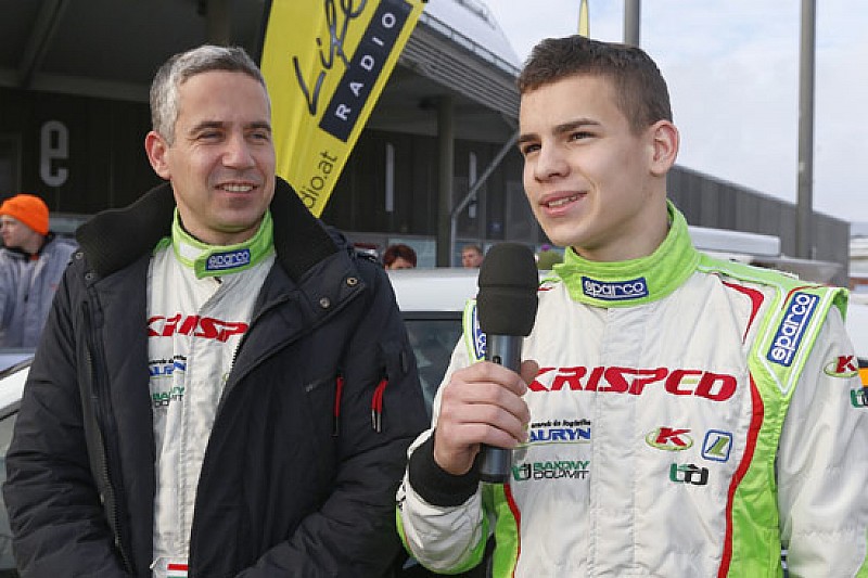 Kristóf Klausz passa all'ERC Junior con una 208 R2