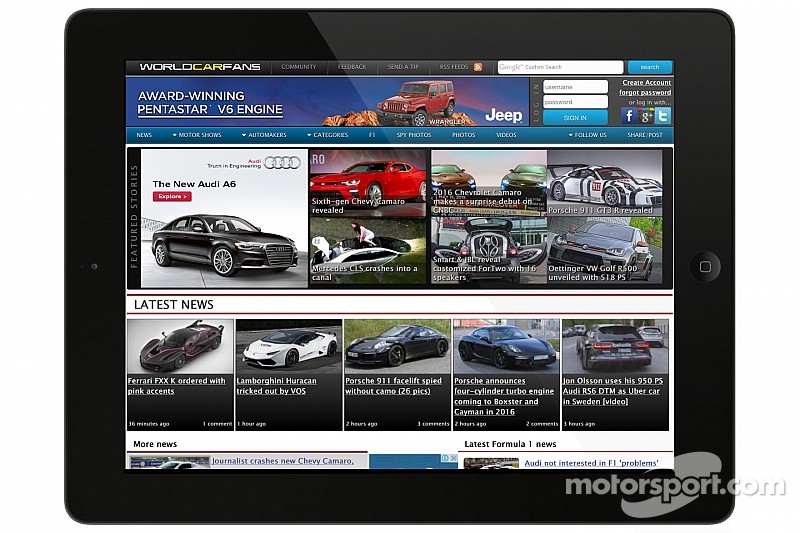 Motorsport LLC acquisisce WorldCarFans.com