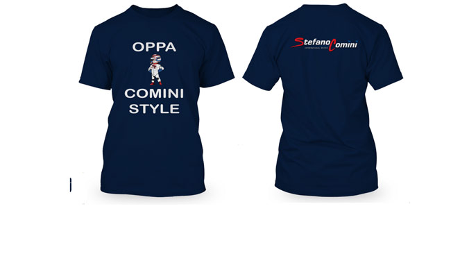 Comini lancia il suo merchandising per trovare fondi
