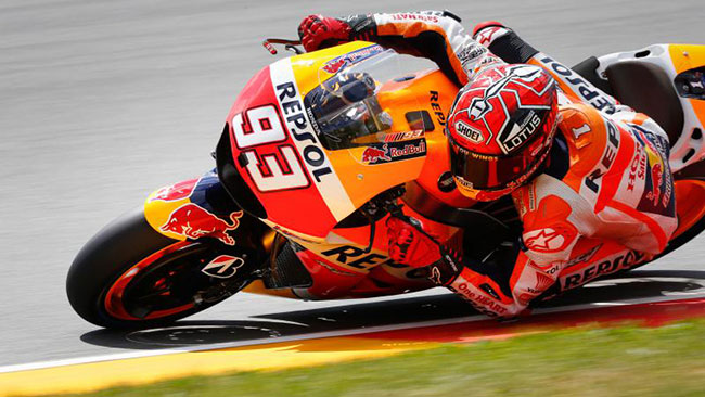 Sachsenring, Libere 3: Marquez è un martello