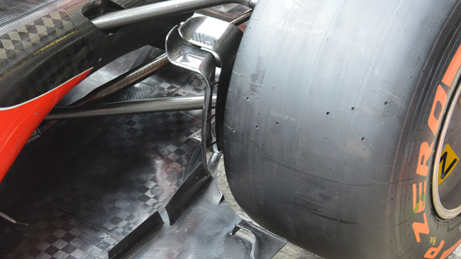 Ferrari: doppio convogliatore d'aria sulla brake duct