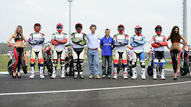 La Maglia Azzurra Supermoto si allena ad Ottobiano