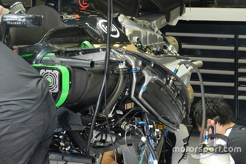 McLaren: spostato il pacco radiante sulla power unit