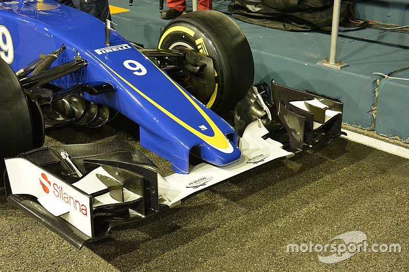 Sauber introduce una nueva nariz acortada
