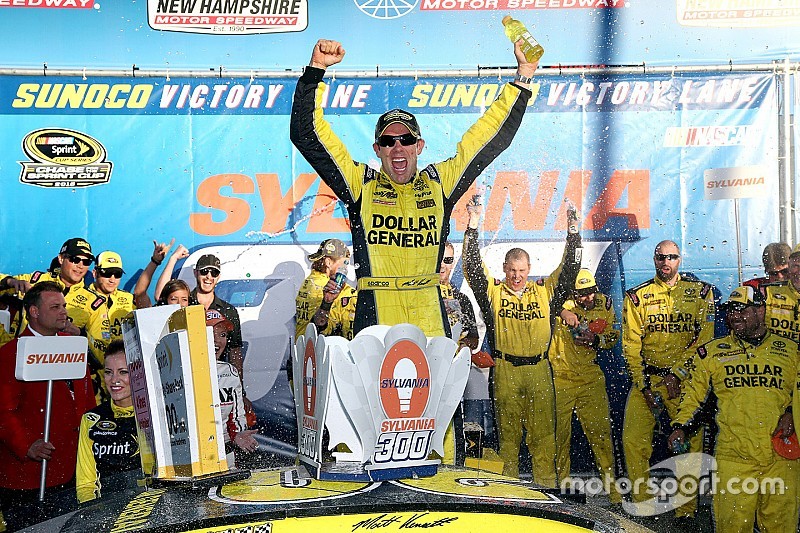 Kenseth gana mientras Harvick se queda sin combustible en New Hampshire