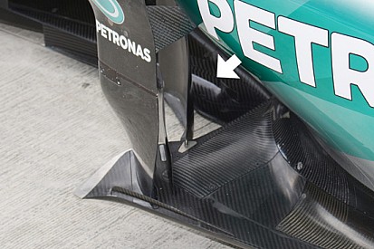 Mercedes: nell'area del T-tray si nasconde una deriva