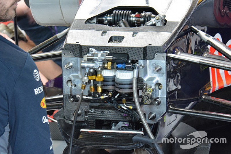 Anche la Red Bull dispone della sospensione idraulica