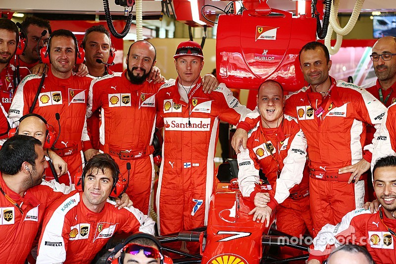 Räikkönen es un hombre regular de podios nocturnos