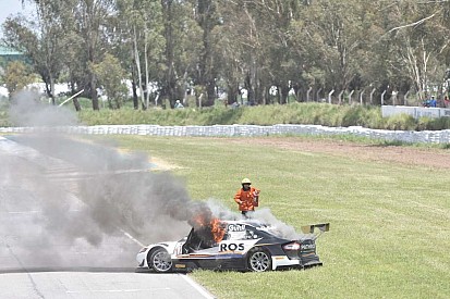 VIDEO: Escalofriante incendio en el cierre del Top Race en Argentina