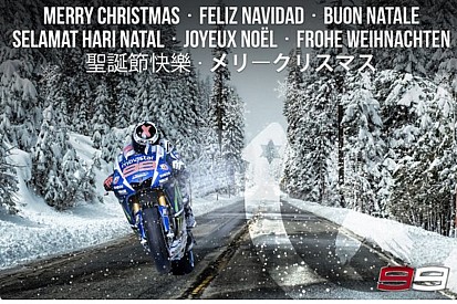 Jorge Lorenzo desea Feliz Navidad a sus fans