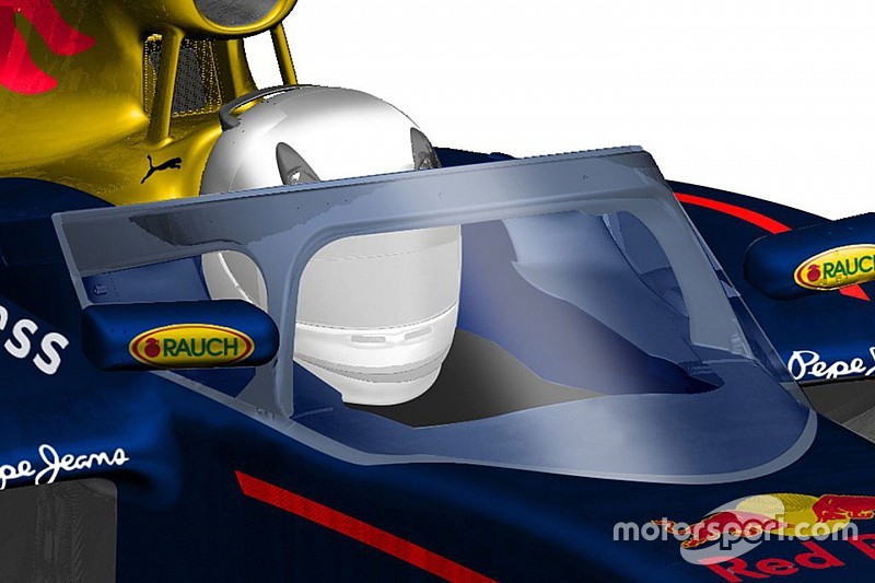 Red Bull präsentiert Designstudie für Cockpitschutz