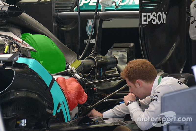 Tech update: Onderhuids bij de Mercedes W07