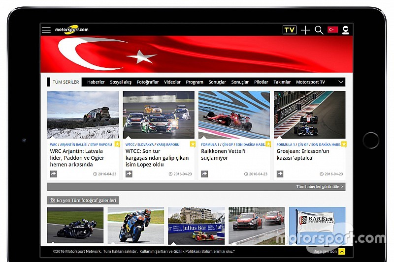Motorsport.com приобрел ведущий турецкий сайт о гонках - TurkiyeF1.com
