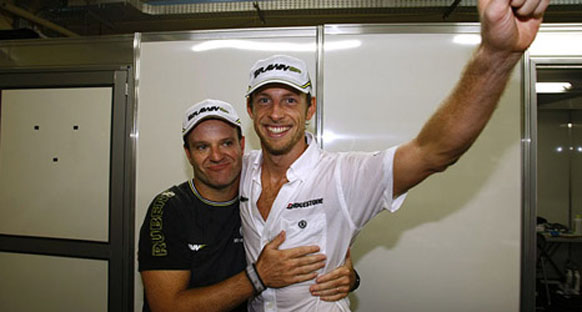 Button: Barrichello veda edemeden gitti