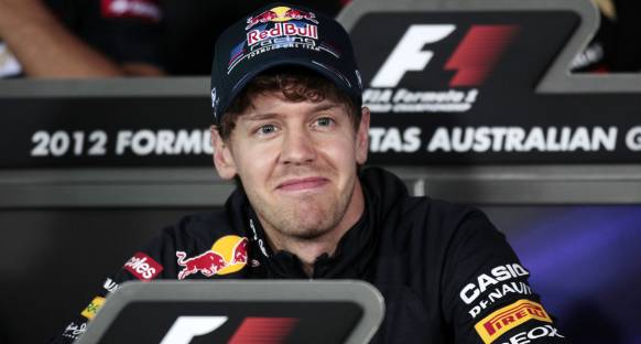 Vettel mutluluktan uçuyor