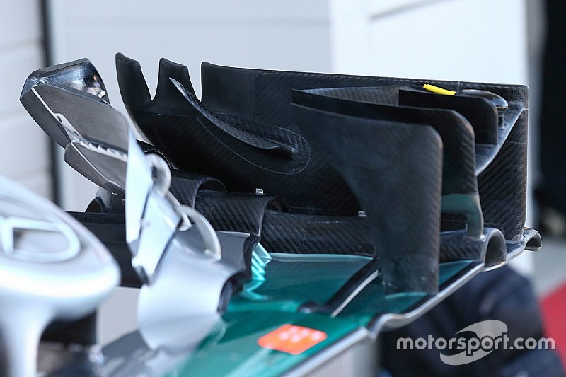 Breve análisis técnico: Toma de refrigeración de frenos del Mercedes W07