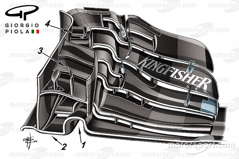 Formel-1-Technik: Der Frontflügel, der Force India wieder nach vorne bringen soll