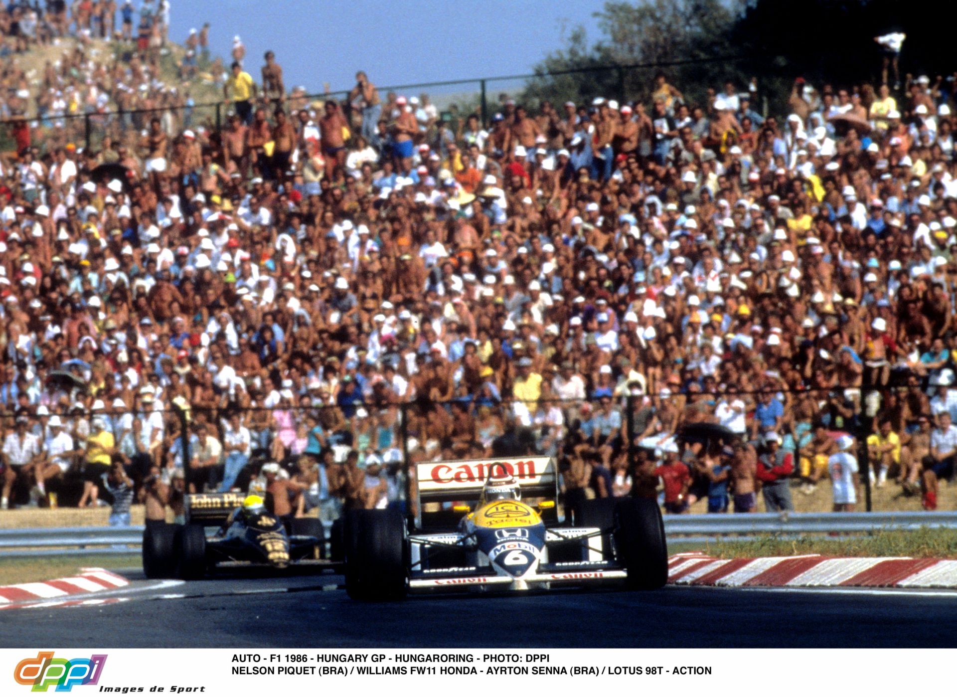 Óriási: Piquet driftelve előzte meg Sennát az első Magyar Nagydíjon (1986)