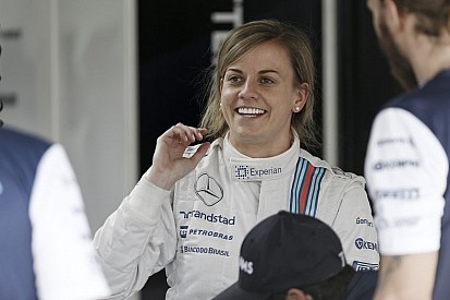 Susie Wolff elégedett és nagyon boldog: fantasztikus érzés volt körözni az FW36-tal