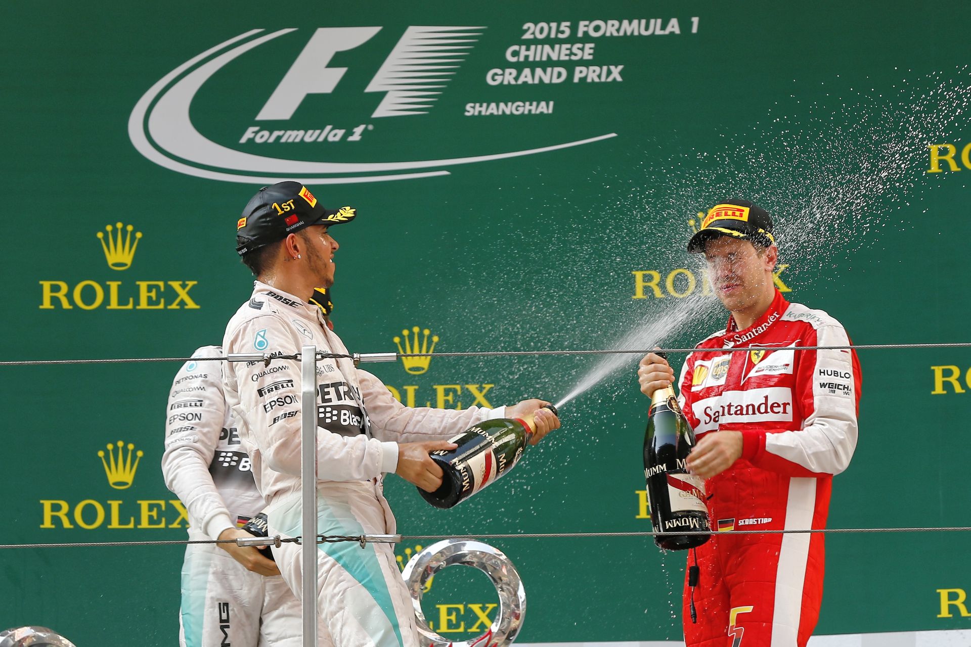 Kínai Nagydíj 2015: Képgaléria az öröm pillanatairól – Hamilton, Rosberg, Vettel