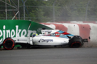 Felipe Massa se frustró por el accidente en la primera práctica