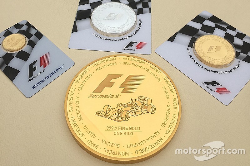 F1发行4万美元纪念金币