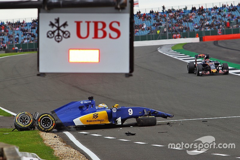 Formel 1 in Silverstone: Abbruch nach schwerem Unfall von Marcus Ericsson