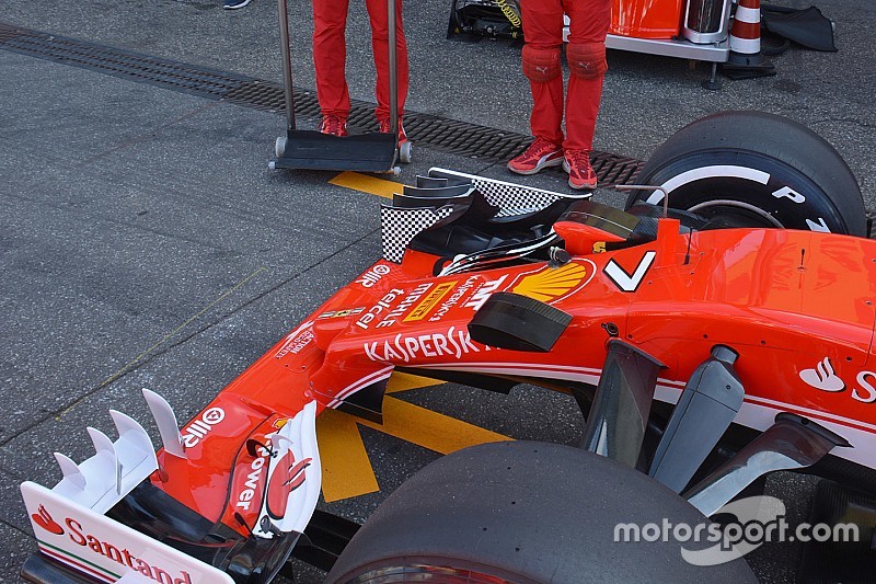 Tech update: Ferrari test doorbuiging voorvleugel
