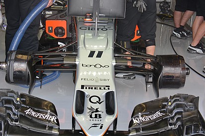 Технический брифинг: асимметричные передние тормоза Force India VJM09